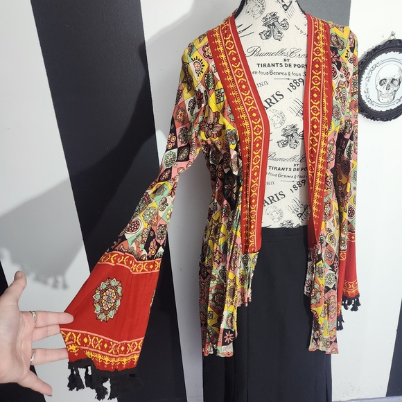 Bali Multicolor Patterned Cardigan - Picture 3 of 6